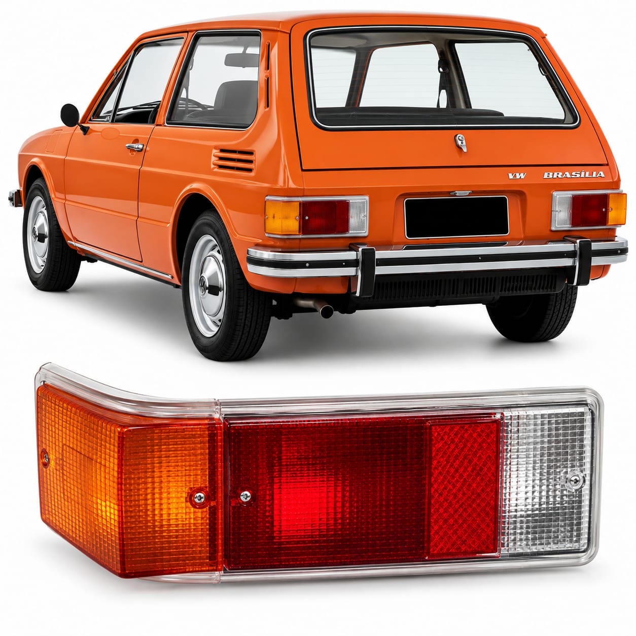 Tapa stop trasero (Ambar) Brasilia 1973-1977